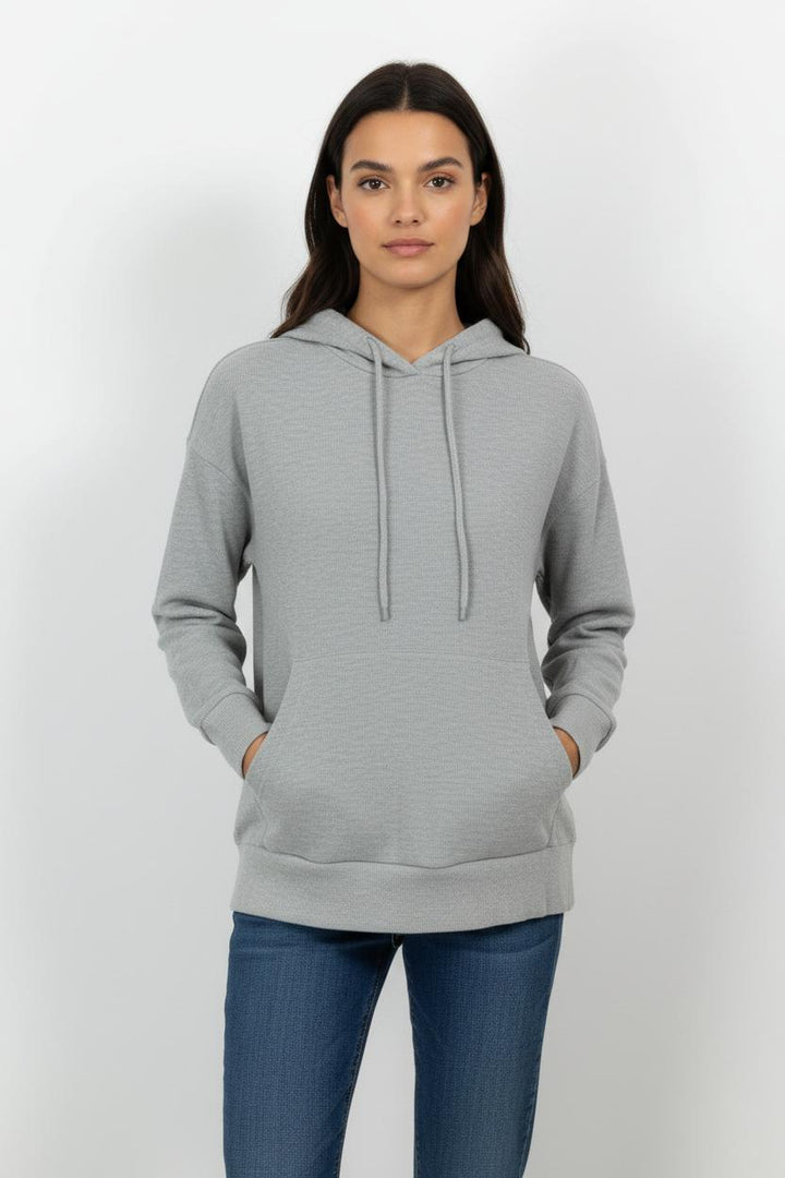 Sweat à Capuche Gris - Taille XS/34 de la marque Comptoir des Cotonniers | PARAD49873 - Vendu par Paradigme - Image 1