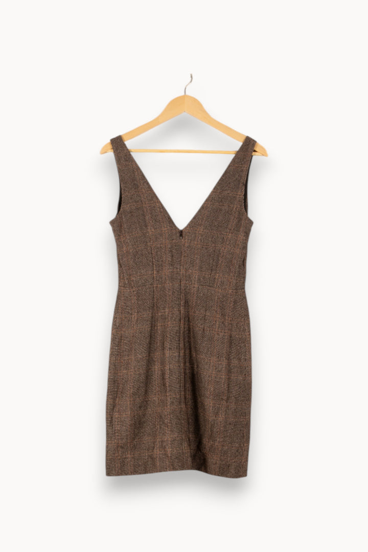 Robe Sans Manches Marron - Taille S/36 de la marque Caroll | PARAD49876 - Vendu par Paradigme - Image 4