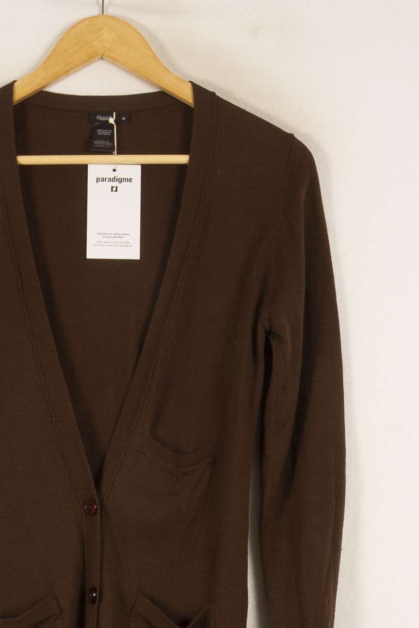 Cardigan Marron - Taille XS/34 de la marque Filippa K | PARAD49882 - Vendu par Paradigme - Image 3