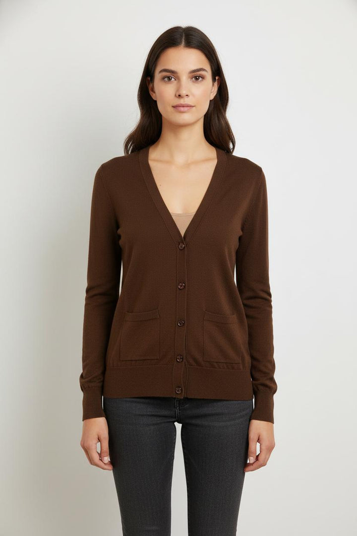 Cardigan Marron - Taille XS/34