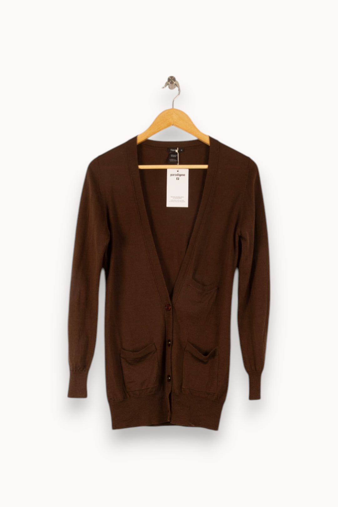 Cardigan Marron - Taille XS/34 de la marque Filippa K | PARAD49882 - Vendu par Paradigme - Image 2