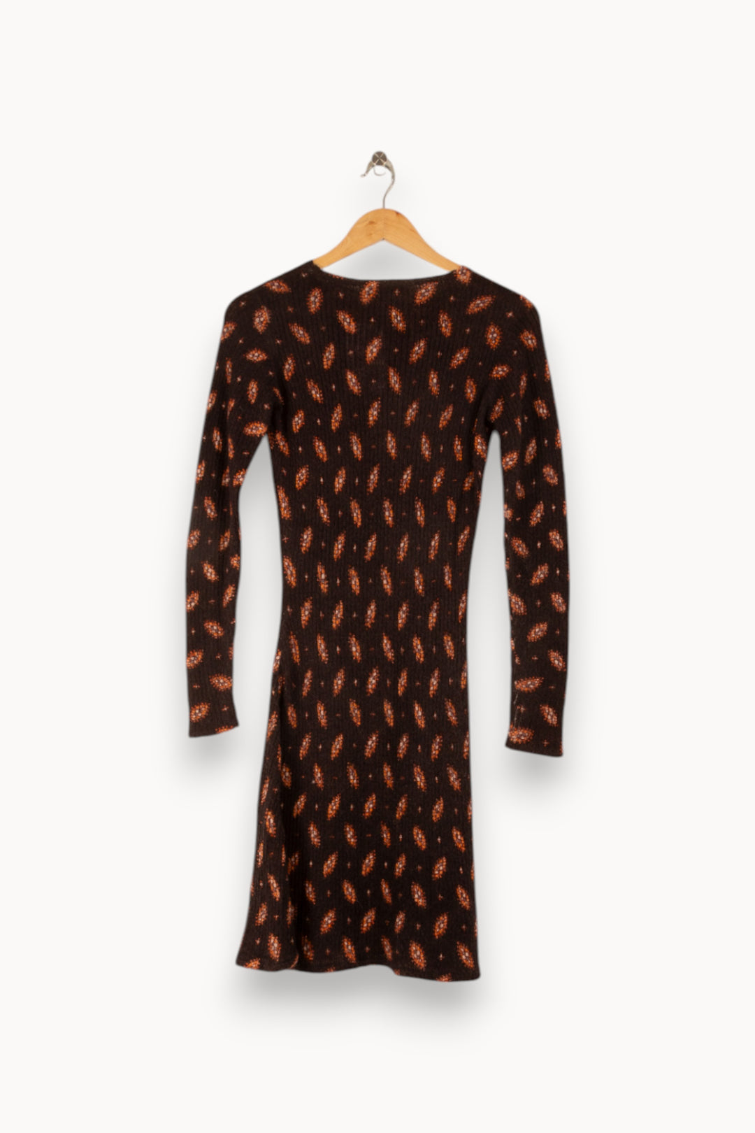 Robe Midi Marron et Orange - Taille S/36 de la marque Bimba y Lola | PARAD49884 - Vendu par Paradigme - Image 4