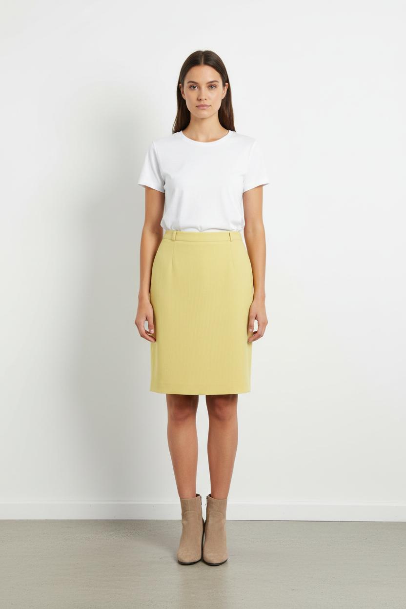 Jupe Crayon Jaune - Taille L/40 de la marque Gerard Darel | PARAD49891 - Vendu par Paradigme - Image 1
