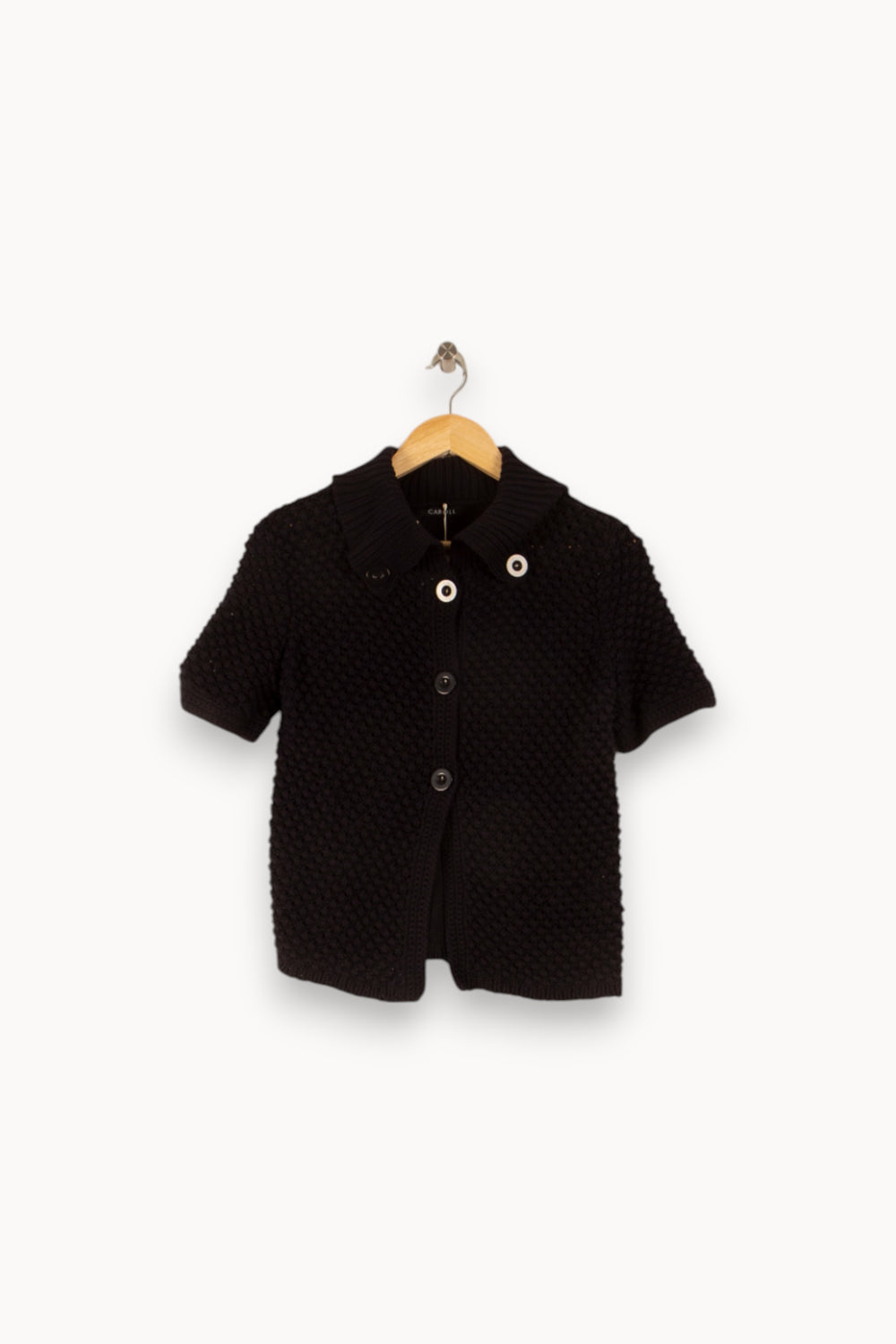 Cardigan Noir - Taille S/36 de la marque Caroll | PARAD49893 - Vendu par Paradigme - Image 2