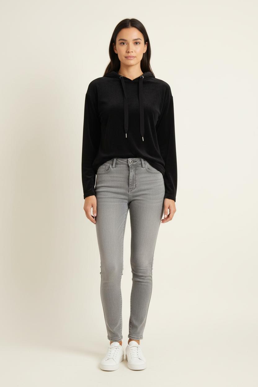 Sweat à Capuche Noir - Taille S/36 de la marque Comptoir des Cotonniers | PARAD49896 - Vendu par Paradigme - Image 1