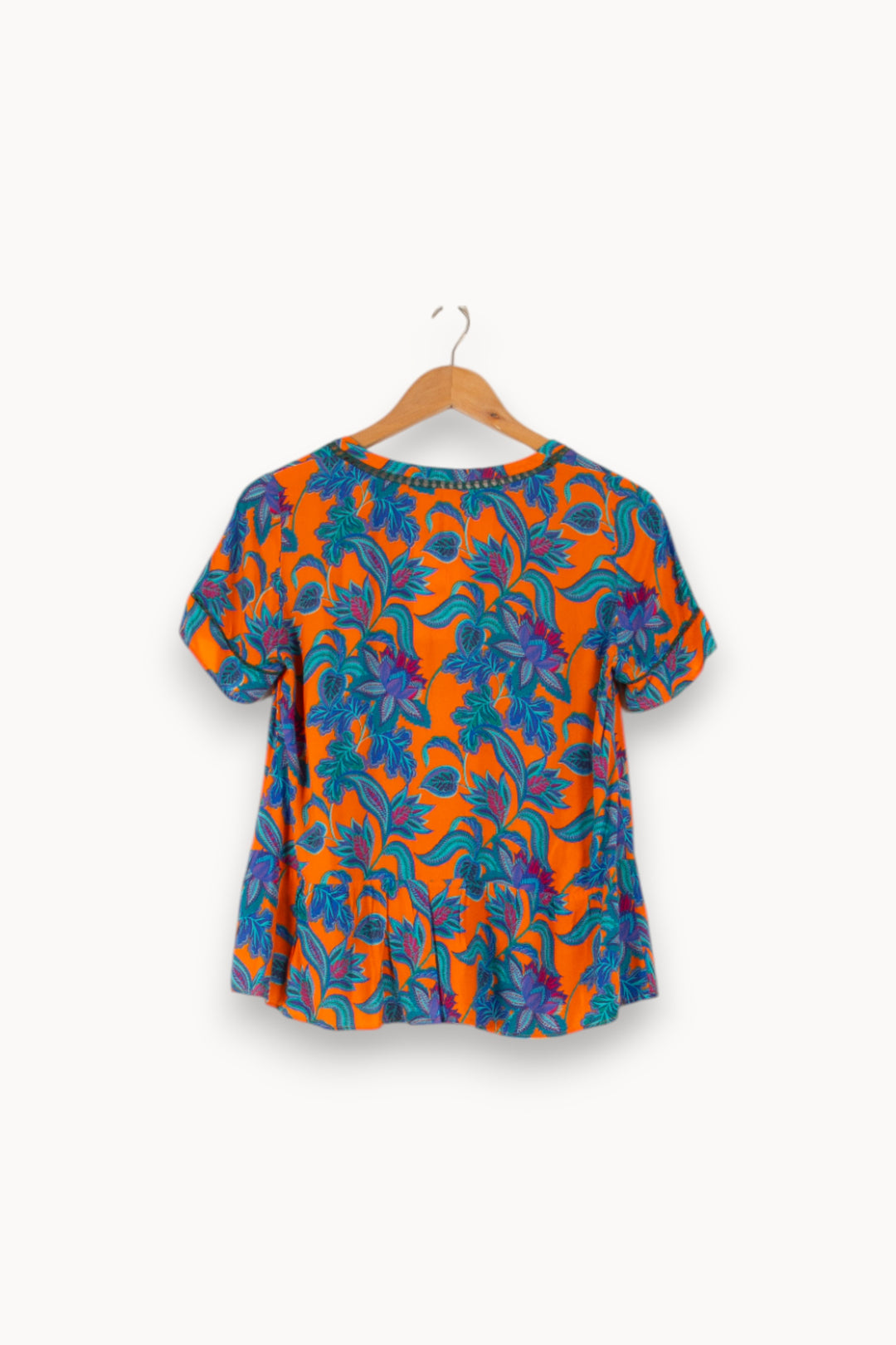 Blouse Orange et Bleue - Taille XS/34 de la marque One Step | PARAD49905 - Vendu par Paradigme - Image 4