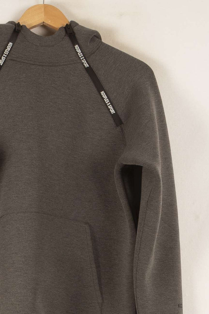 Sweat à Capuche Gris - Taille S/36 de la marque The Kooples - Sport | PARAD49906 - Vendu par Paradigme - Image 3