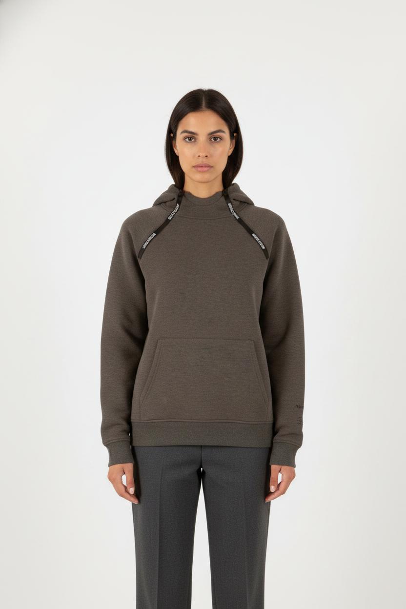 Sweat à Capuche Gris - Taille S/36