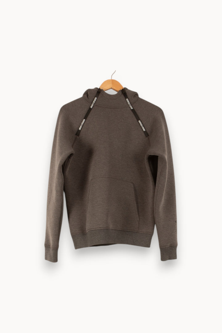 Sweat à Capuche Gris - Taille S/36 de la marque The Kooples - Sport | PARAD49906 - Vendu par Paradigme - Image 2