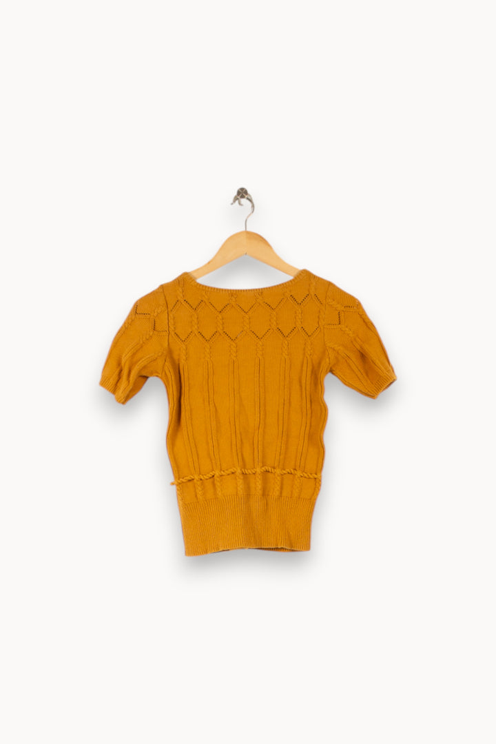 Pull Jaune - Taille XS/34 de la marque Sessùn | PARAD49907 - Vendu par Paradigme - Image 4