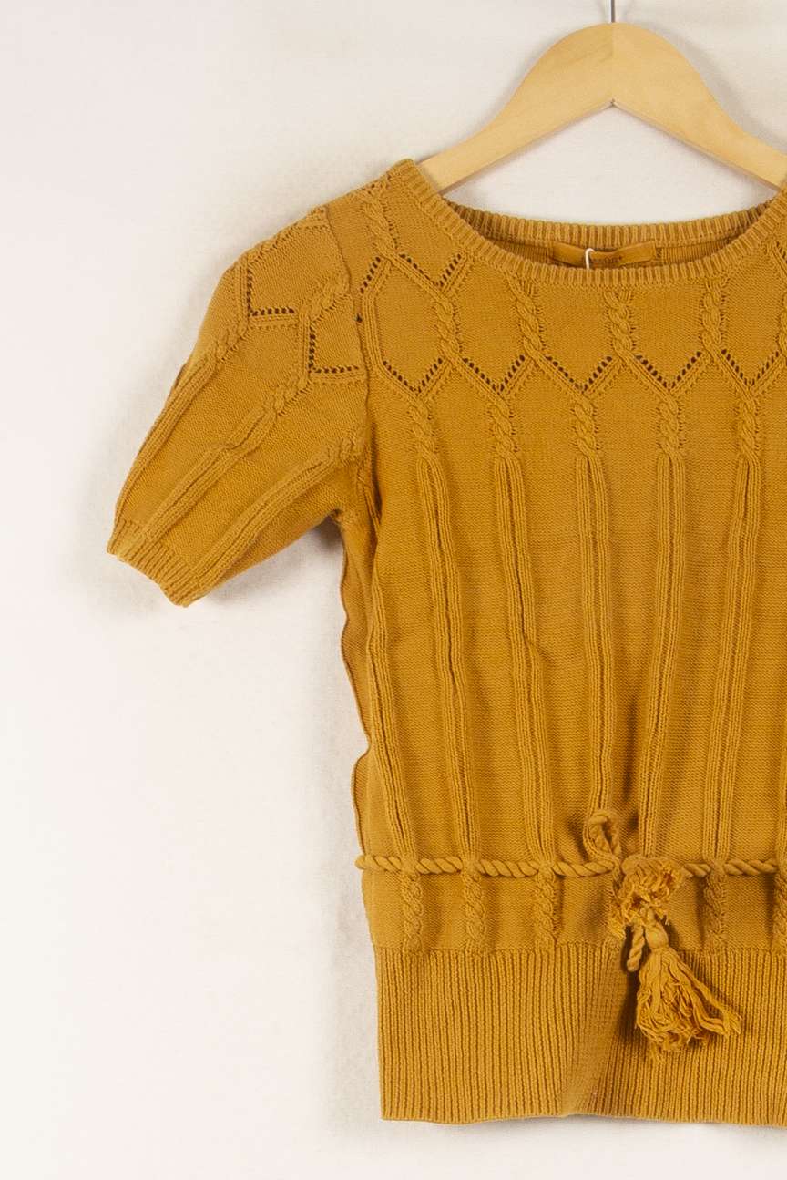 Pull Jaune - Taille XS/34 de la marque Sessùn | PARAD49907 - Vendu par Paradigme - Image 3
