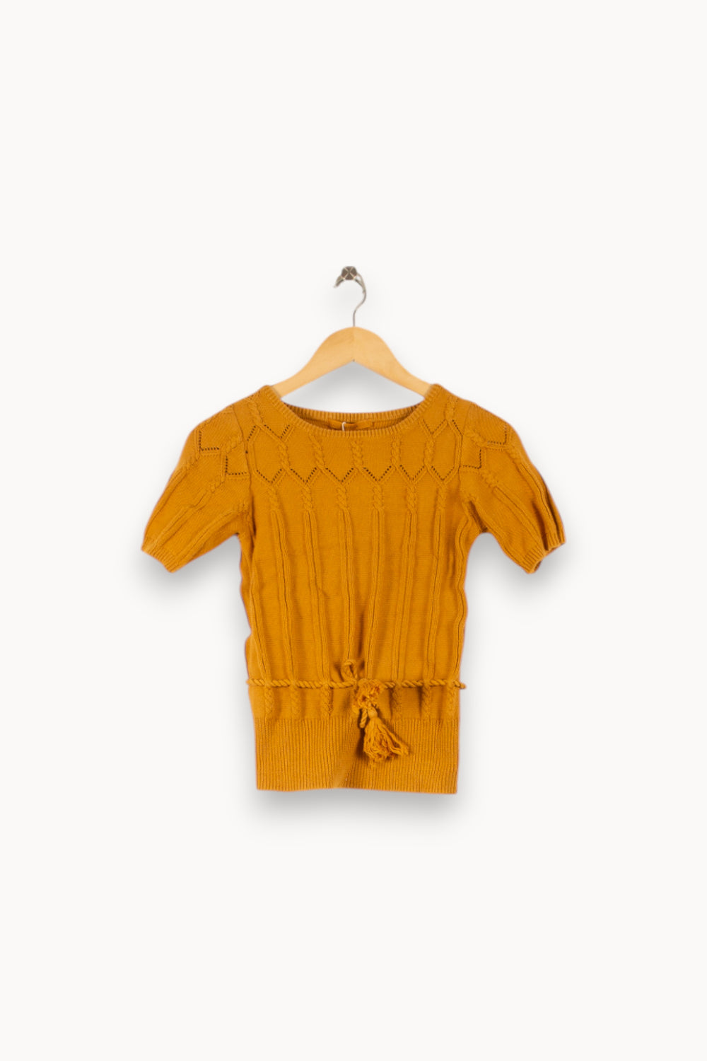 Pull Jaune - Taille XS/34 de la marque Sessùn | PARAD49907 - Vendu par Paradigme - Image 2