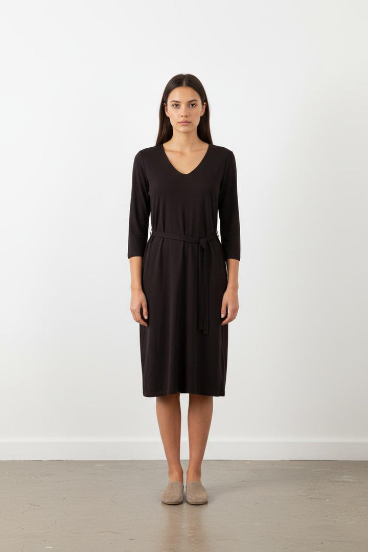 Robe Ceinturée Noire - Taille L/40