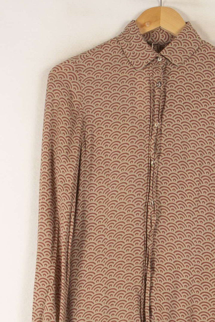 Chemise Beige et Blanche - Taille S/36 de la marque Diega | PARAD49911 - Vendu par Paradigme - Image 3