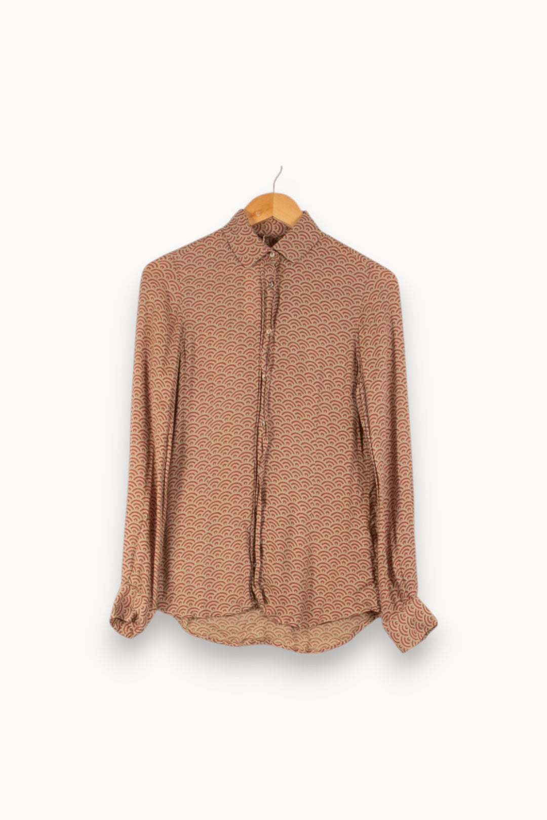 Chemise Beige et Blanche - Taille S/36 de la marque Diega | PARAD49911 - Vendu par Paradigme - Image 2