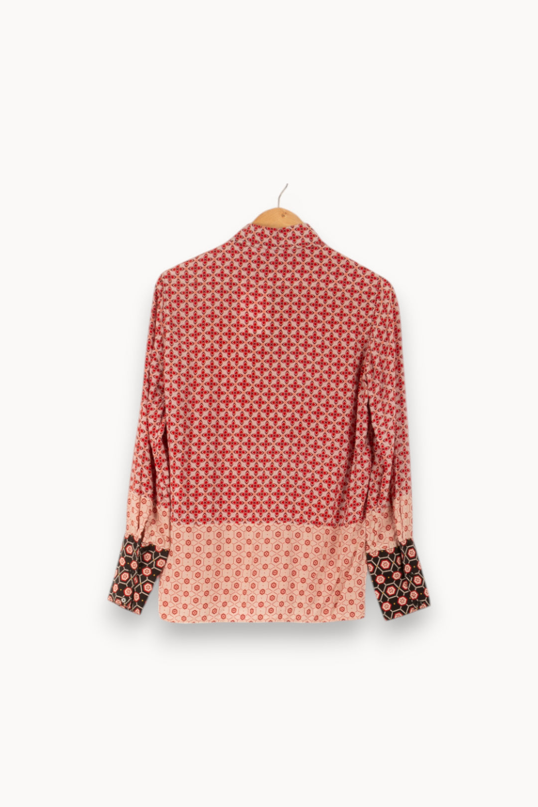Chemise Rose et Noire - Taille S/36 de la marque Sandro | PARAD49913 - Vendu par Paradigme - Image 4