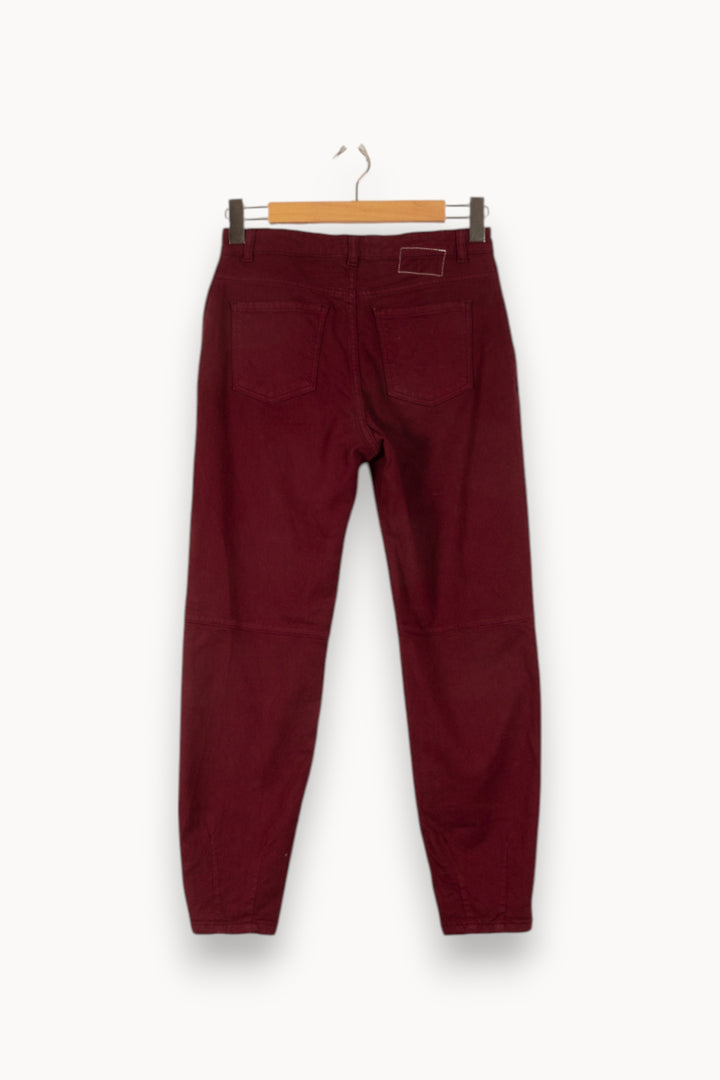 Pantalon Bordeaux - Taille S/36 de la marque Léon & Harper | PARAD49920 - Vendu par Paradigme - Image 4