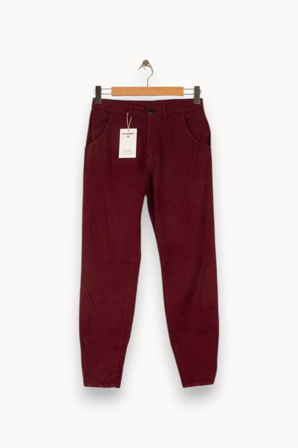 Pantalon Bordeaux - Taille S/36 de la marque Léon & Harper | PARAD49920 - Vendu par Paradigme - Image 2