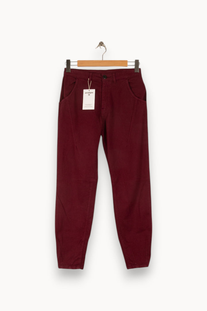 Pantalon Bordeaux - Taille S/36 de la marque Léon & Harper | PARAD49920 - Vendu par Paradigme - Image 2
