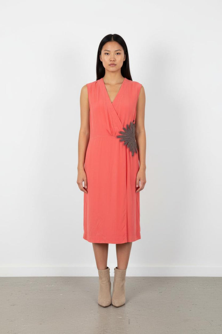 Robe Midi Rose et Gris - Taille S/36