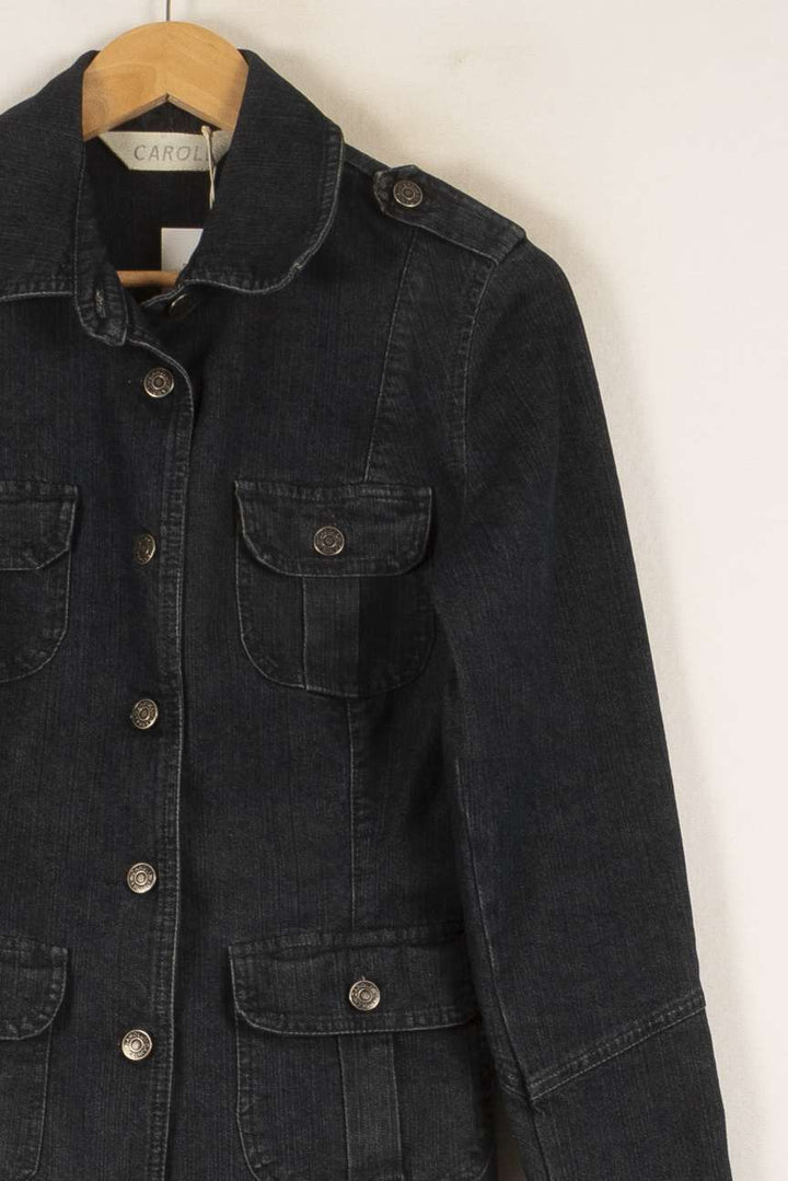 Veste En Jean Bleue - Taille M/38 de la marque Caroll | PARAD49927 - Vendu par Paradigme - Image 3