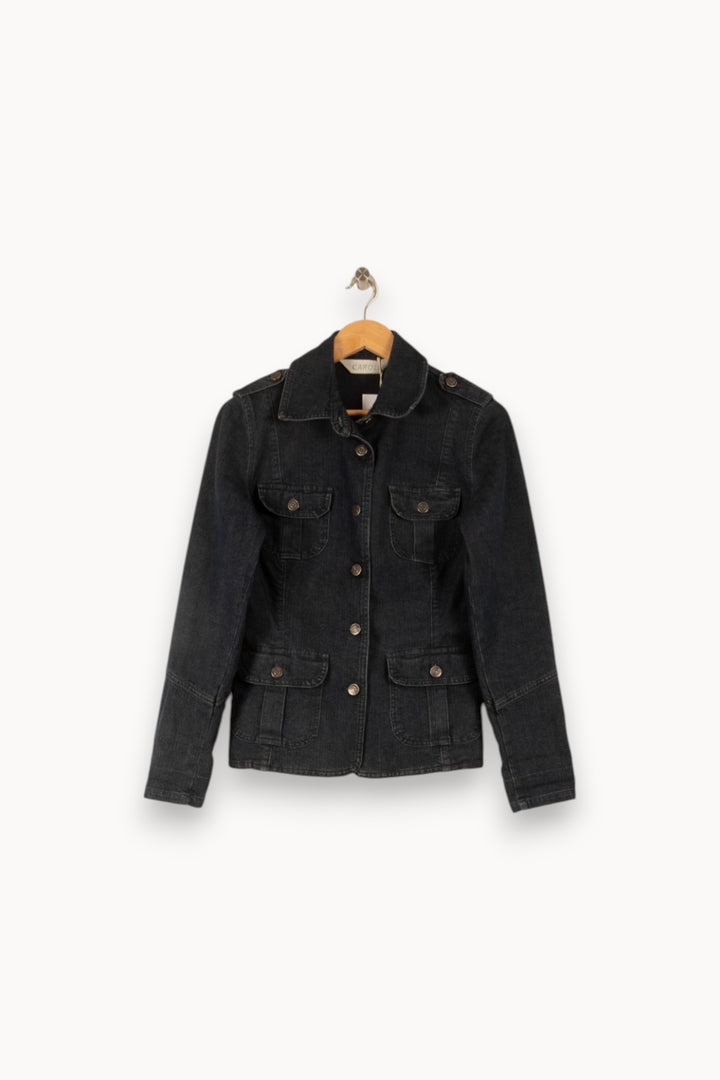 Veste En Jean Bleue - Taille M/38 de la marque Caroll | PARAD49927 - Vendu par Paradigme - Image 2