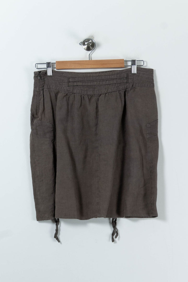 Jupe Courte Marron - Taille L/40 de la marque Comptoir des Cotonniers | PARAD49940 - Vendu par Paradigme - Image 4