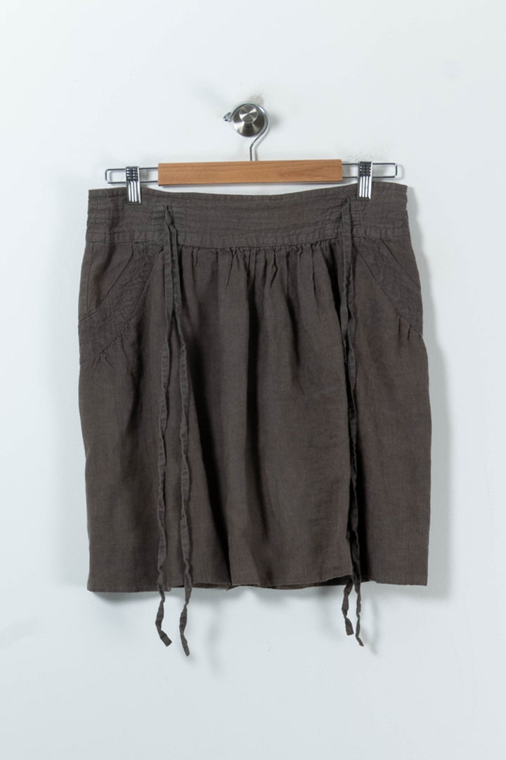 Jupe Courte Marron - Taille L/40 de la marque Comptoir des Cotonniers | PARAD49940 - Vendu par Paradigme - Image 2