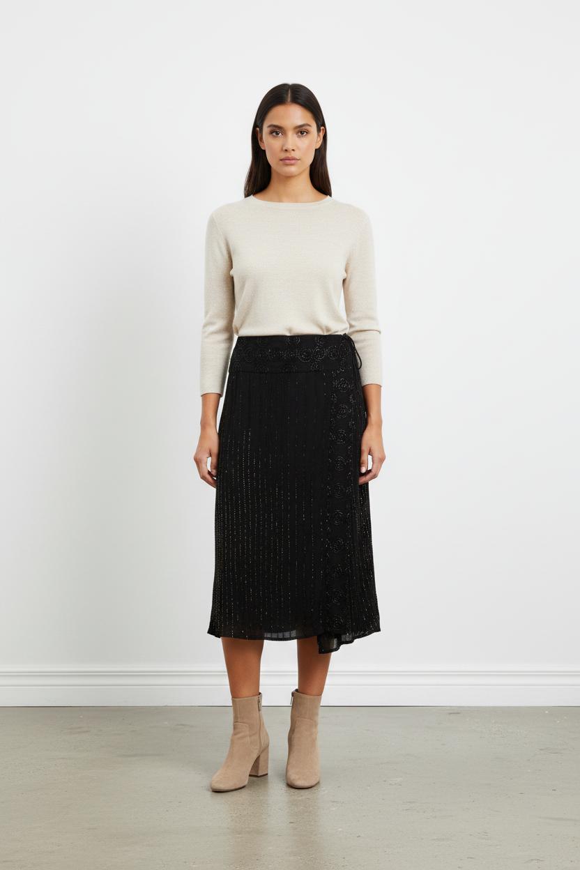 Jupe Midi Noire - Taille S/36