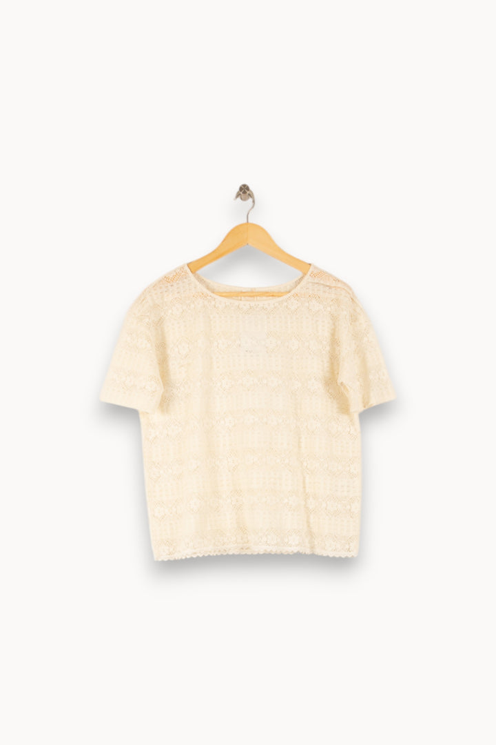 Blouse Blanche - Taille S/36 de la marque Des petits hauts | PARAD49949 - Vendu par Paradigme - Image 2