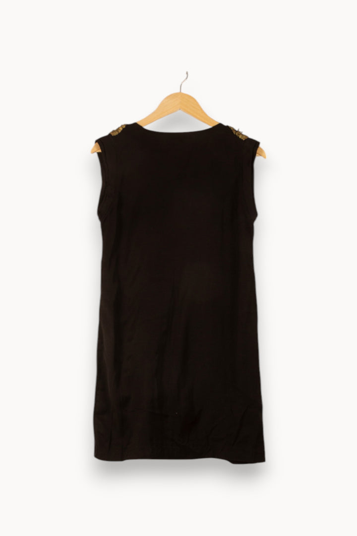 Robe Sans Manches Noire - Taille S/36 de la marque Sandro | PARAD49951 - Vendu par Paradigme - Image 4