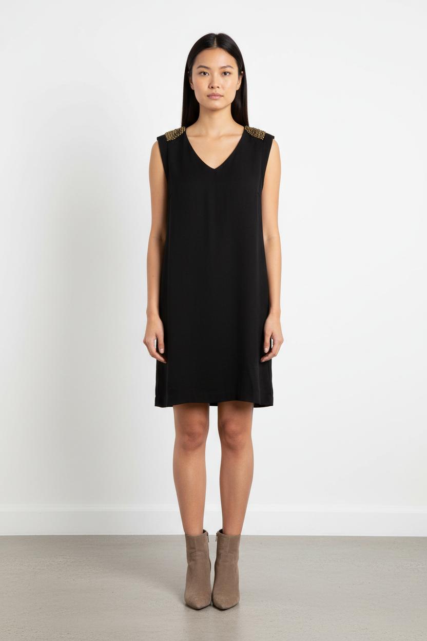 Robe Sans Manches Noire - Taille S/36