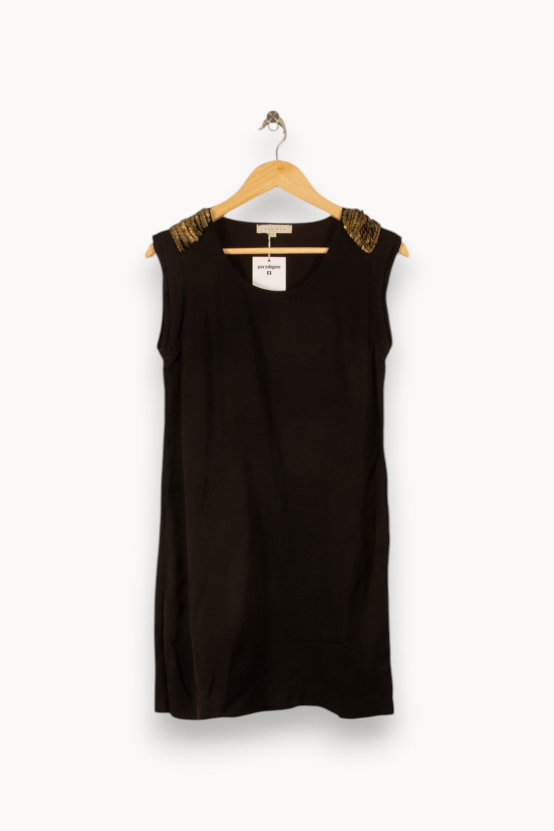 Robe Sans Manches Noire - Taille S/36 de la marque Sandro | PARAD49951 - Vendu par Paradigme - Image 2