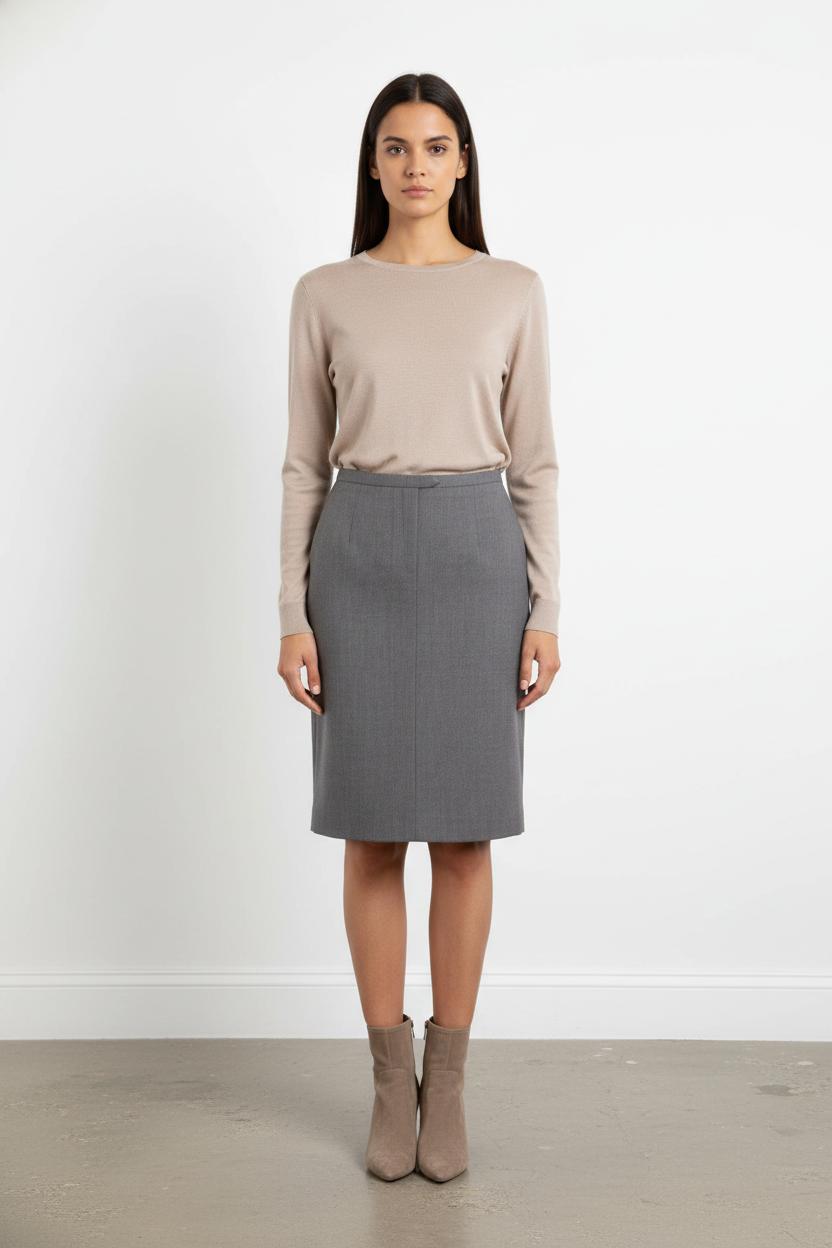 Jupe Crayon Grise - Taille S/36