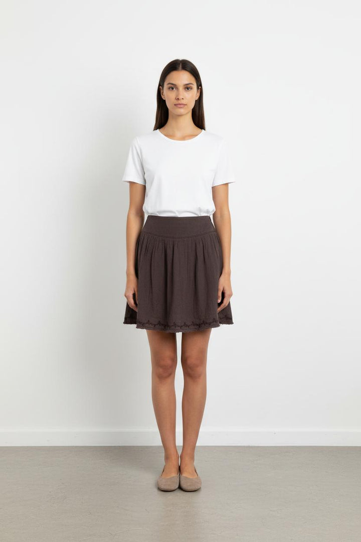 Jupe Courte Marron - Taille M/38