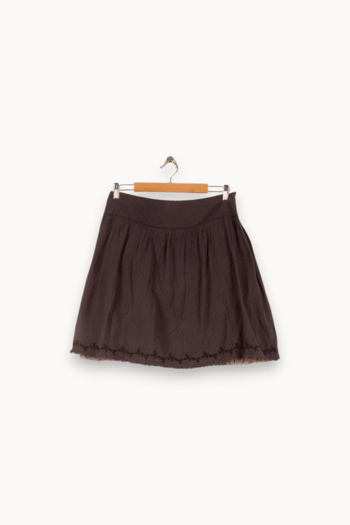 Jupe Courte Marron - Taille M/38 de la marque Zadig&Voltaire | PARAD49961 - Vendu par Paradigme - Image 2