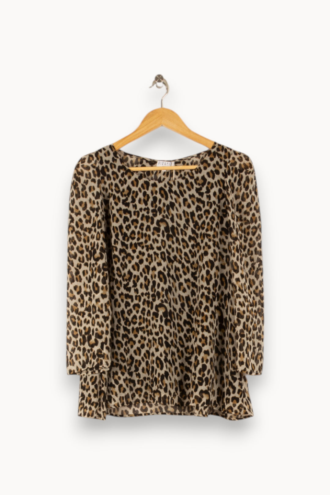 Blouse Léopard Beige et Noir - Taille M/38 de la marque Claudie Pierlot | PARAD49965 - Vendu par Paradigme - Image 2