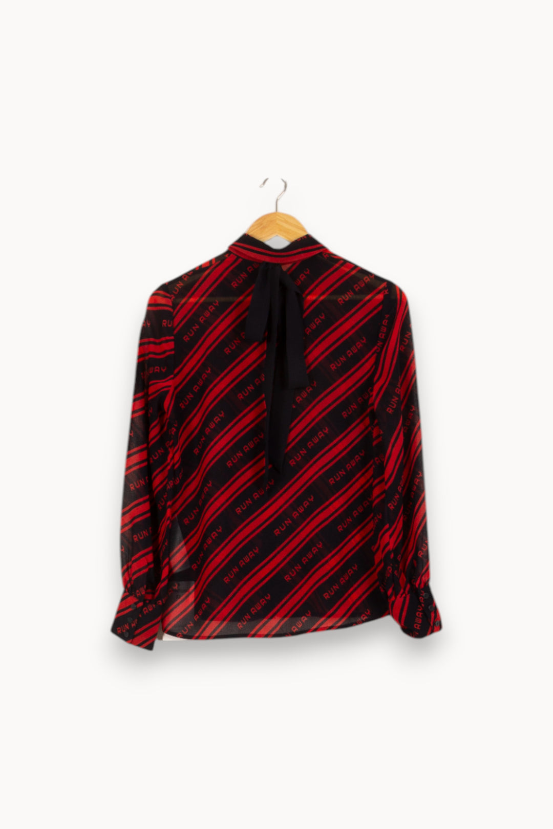 Chemise Noire et Rouge - Taille S/36 de la marque Claudie Pierlot | PARAD49992 - Vendu par Paradigme - Image 4
