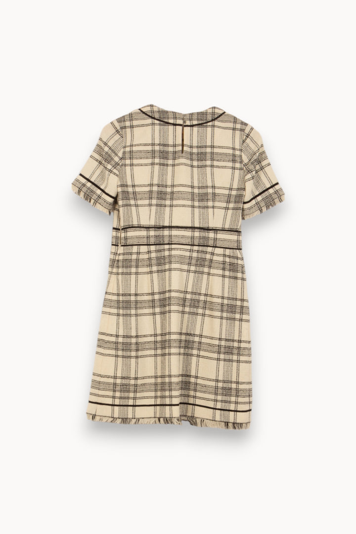 Robe Courte Beige et Noire - Taille S/36 de la marque Claudie Pierlot | PARAD49994 - Vendu par Paradigme - Image 4