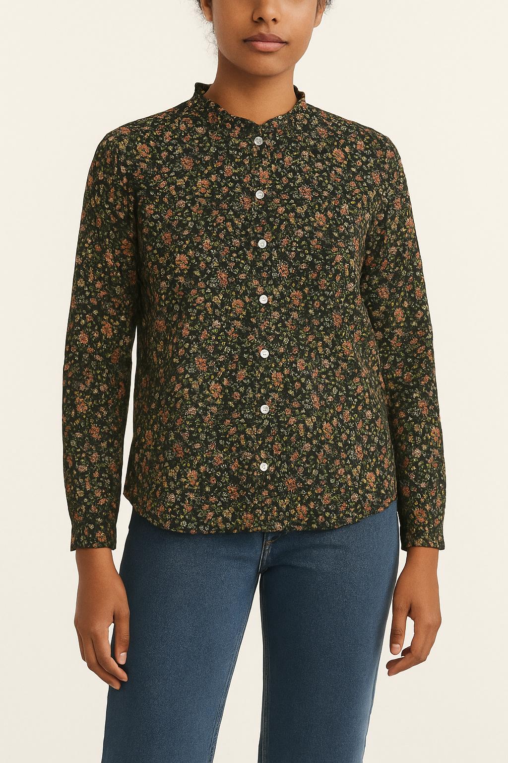 Chemise Fleurie Multicolore - Taille L/40 de la marque Sézane | PARAD49997 - Vendu par Paradigme - Image 1