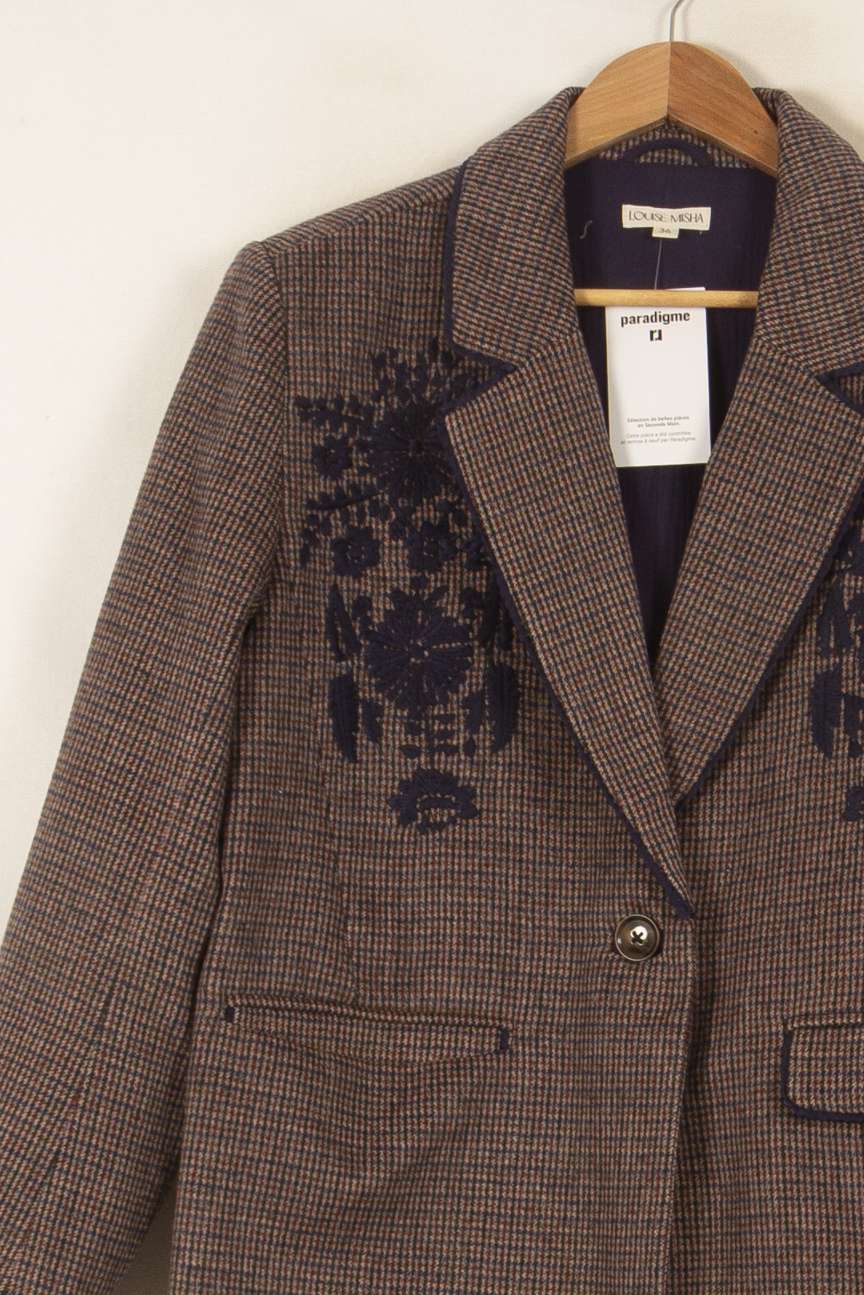 Blazer Marron - Taille S/36 de la marque Louise Misha | PARAD50012 - Vendu par Paradigme - Image 3
