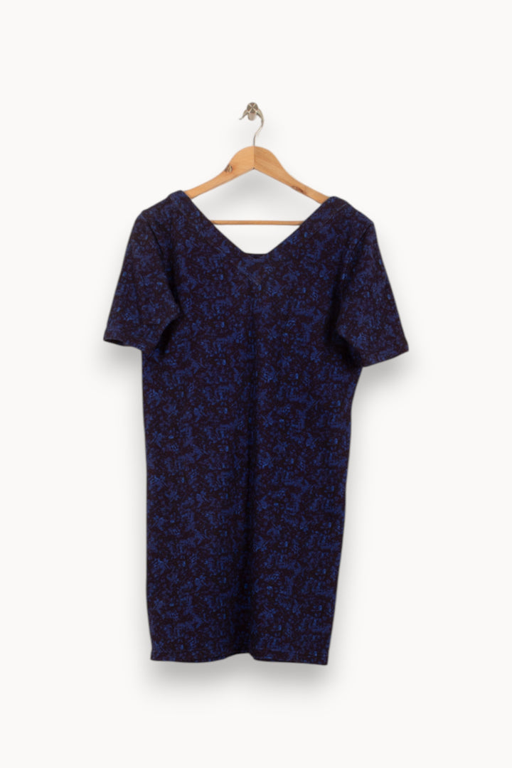 Robe Courte Bleue et Noire - Taille S/36 de la marque Valentine Gauthier | PARAD50036 - Vendu par Paradigme - Image 4