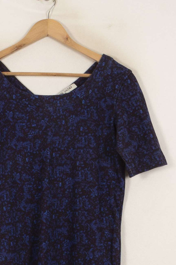 Robe Courte Bleue et Noire - Taille S/36 de la marque Valentine Gauthier | PARAD50036 - Vendu par Paradigme - Image 3