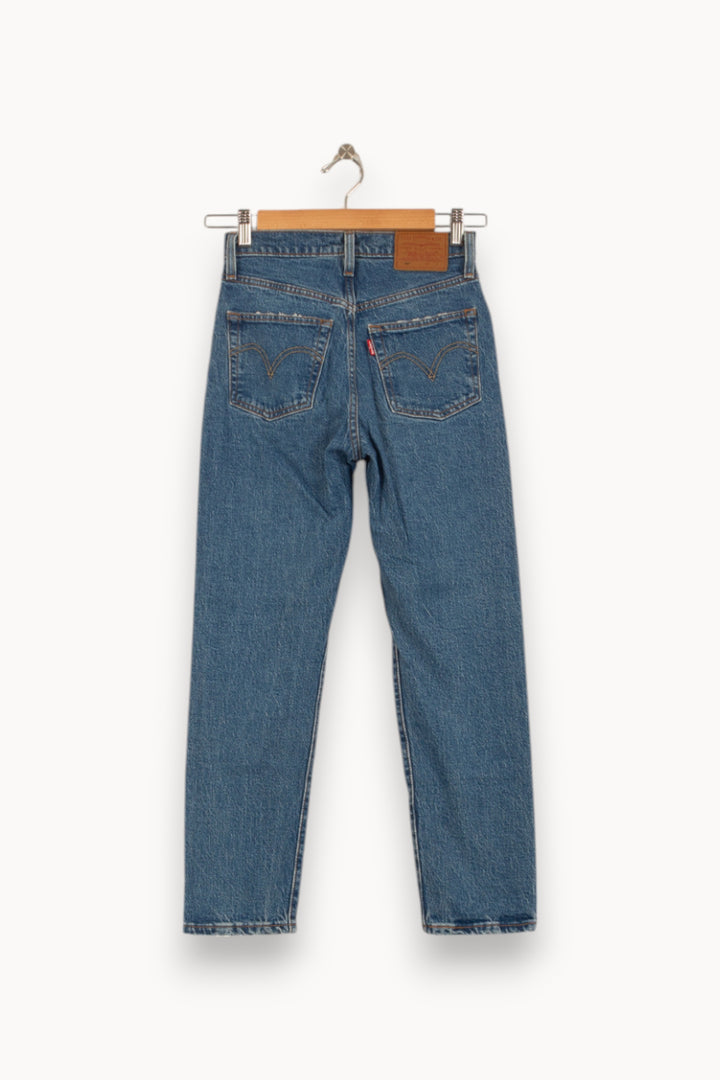 Jean Droit Bleu - Taille XS/34 de la marque Levi's | PARAD50051 - Vendu par Paradigme - Image 4