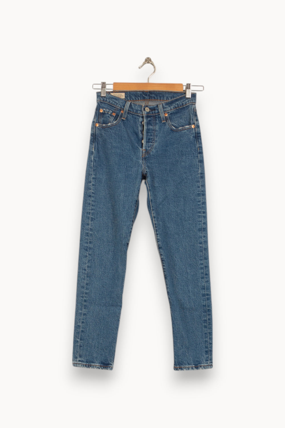 Jean Droit Bleu - Taille XS/34 de la marque Levi's | PARAD50051 - Vendu par Paradigme - Image 2