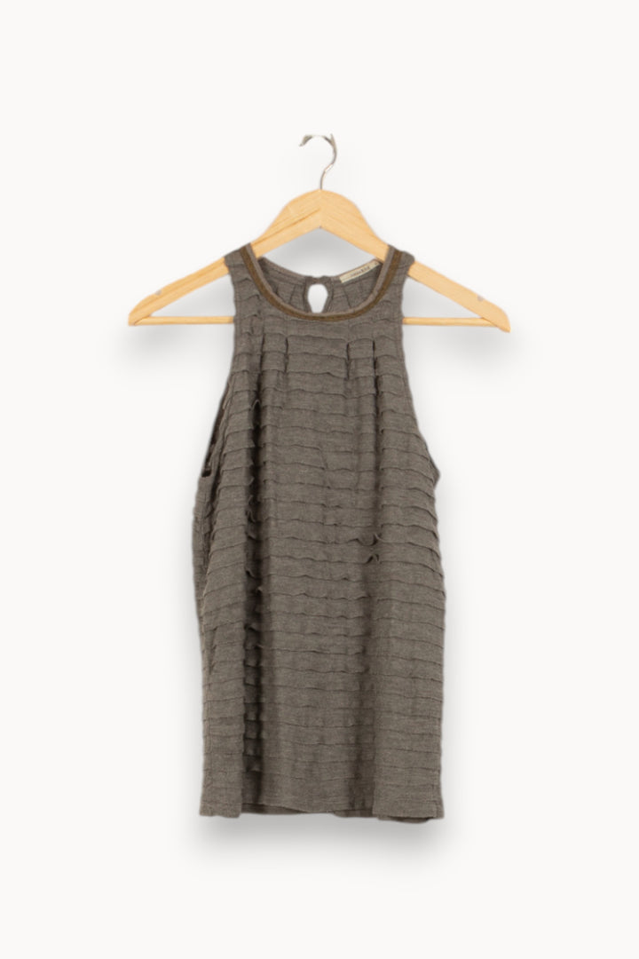 Débardeur Gris - Taille S/36 de la marque Bimba y Lola | PARAD50056 - Vendu par Paradigme - Image 2