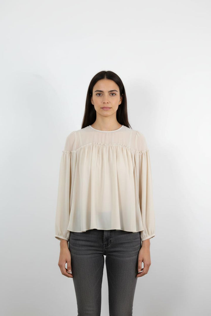 Blouse Beige - Taille S/36