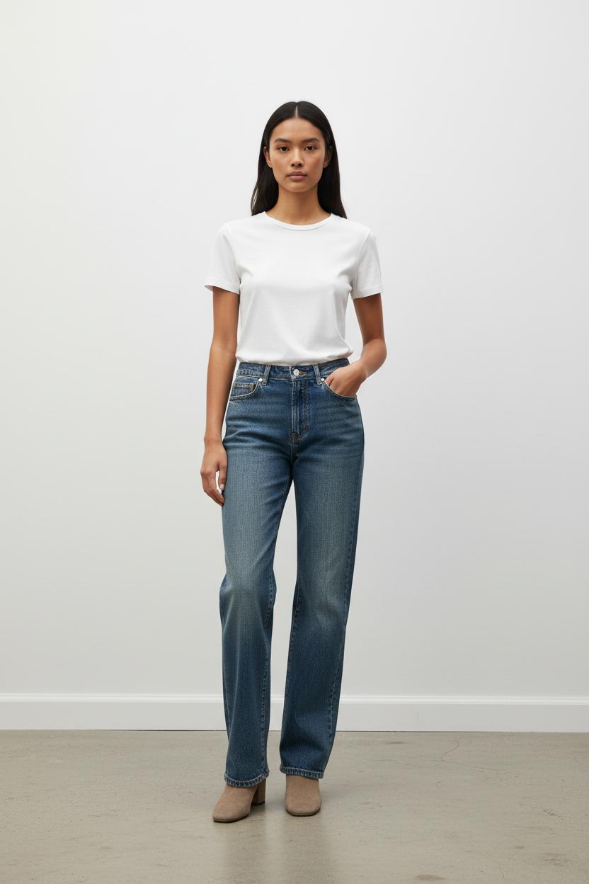 Jean Droit Bleu - Taille XXS/32
