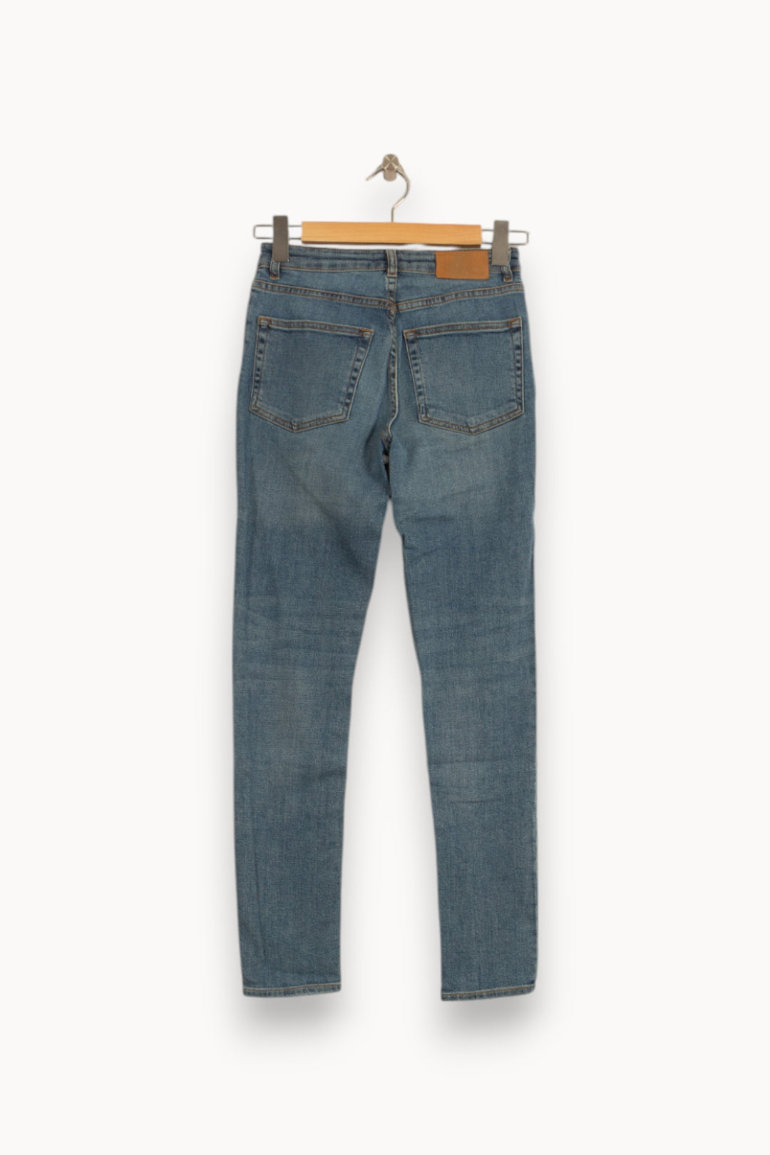 Jean Slim Bleu - Taille XS/34 de la marque American Vintage | PARAD50103 - Vendu par Paradigme - Image 4