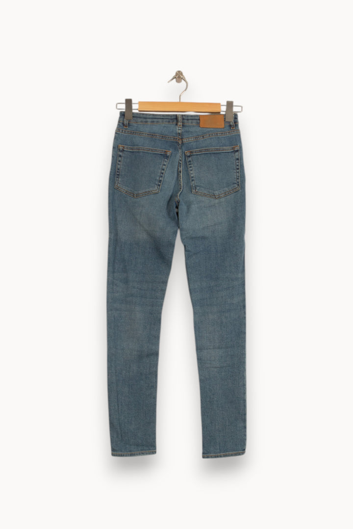 Jean Slim Bleu - Taille XS/34 de la marque American Vintage | PARAD50103 - Vendu par Paradigme - Image 4